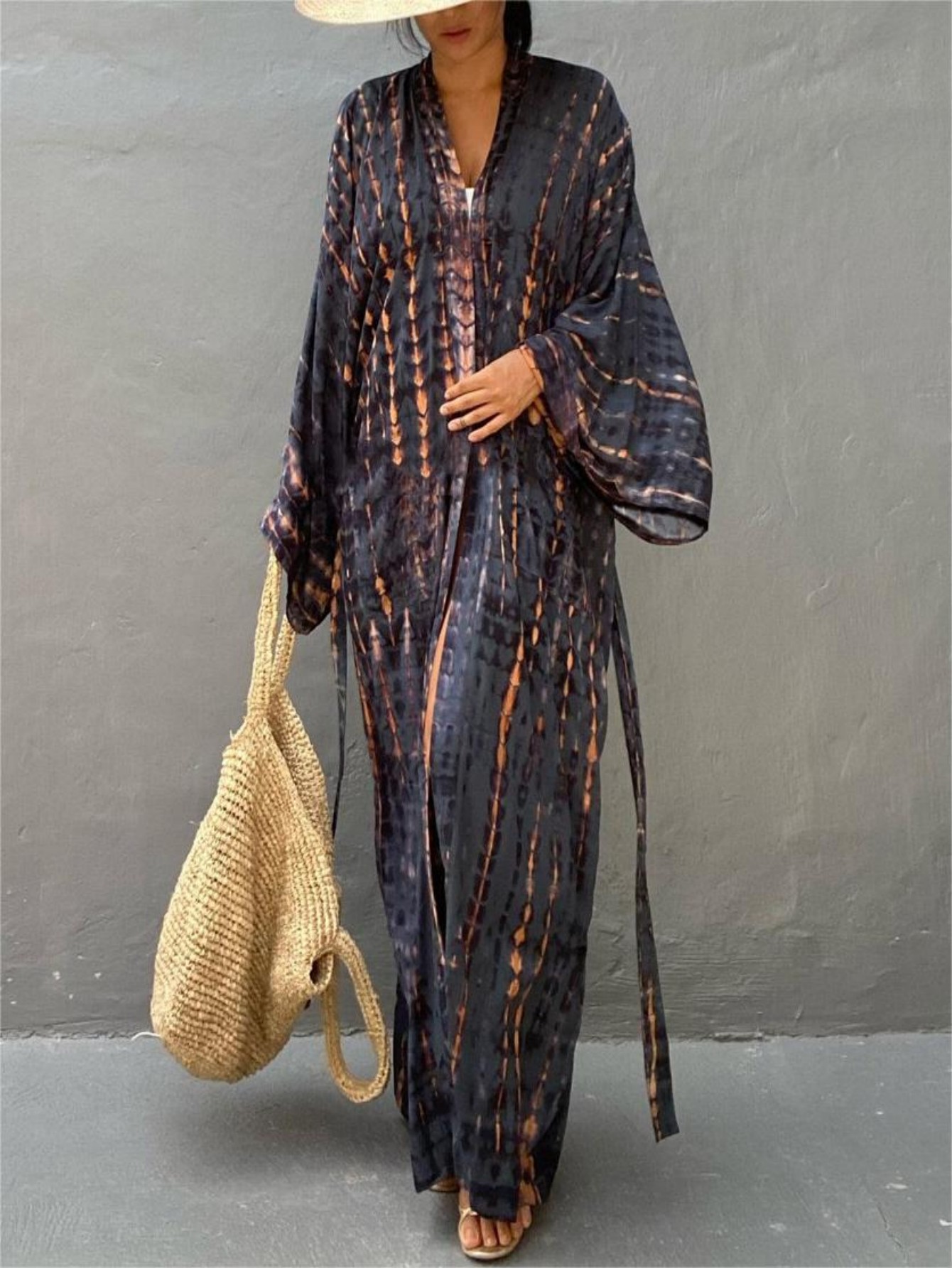 Cover Up Kaftan - فساتين قفطان نسائية بمقاسات كبيرة، غطاء