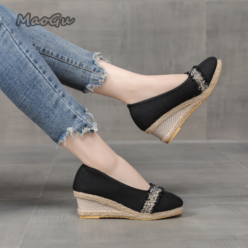 أحذية إسبادريل نسائية بكعب عري - مراجعة Wedge Espadrille Women وسعره