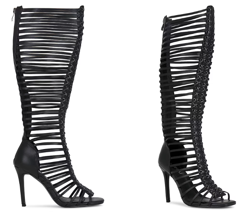حذاء نسائي أسود بكعب ستيليتو و - مراجعة Sandal Strappy Heeled وسعره