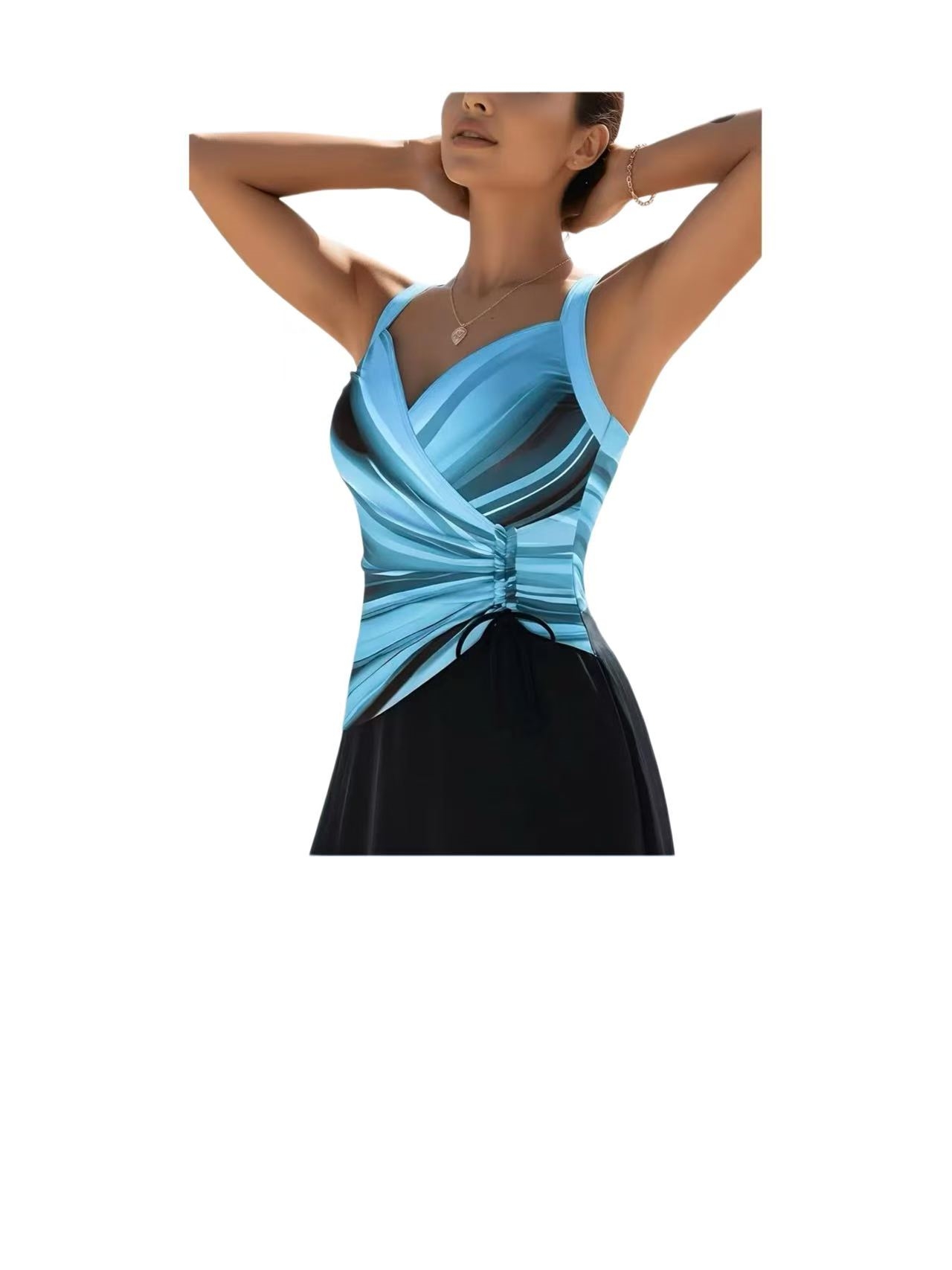 مايوه نسائي قطعة واحدة جديد 20 - مراجعة Swimsuit Bikini Ruched وسعره