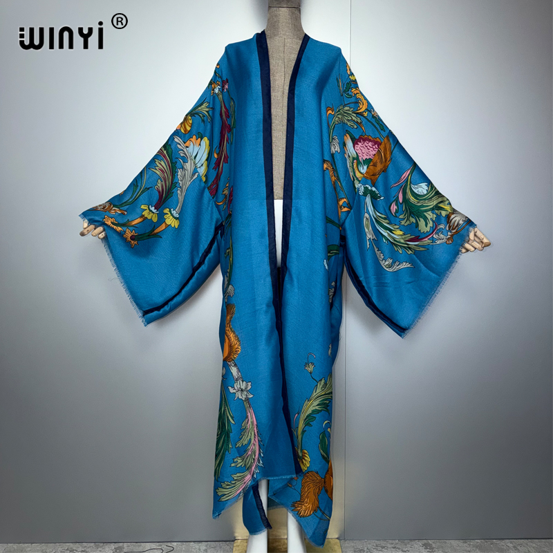 فستان كيمونو أفريقي بوهيمي طوي - مراجعة Cover Up Kaftan وسعره