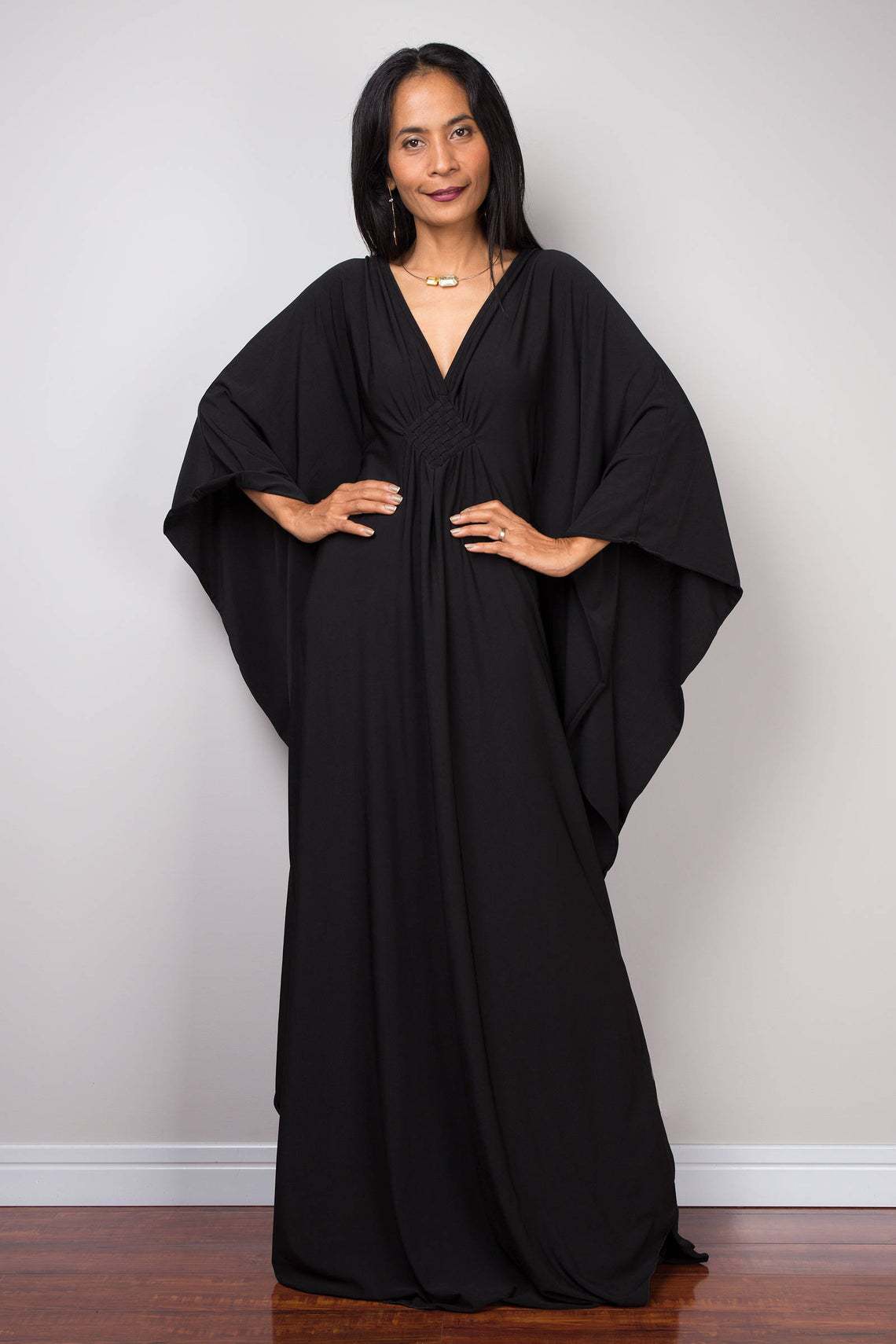 فساتين كافتان نسائية بلون موحد - مراجعة Cover Up Kaftan وسعره