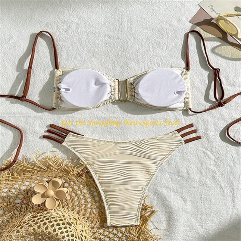 ملابس السباحة E56D Ruched Band - مراجعة Swimsuit Bikini Ruched وسعره