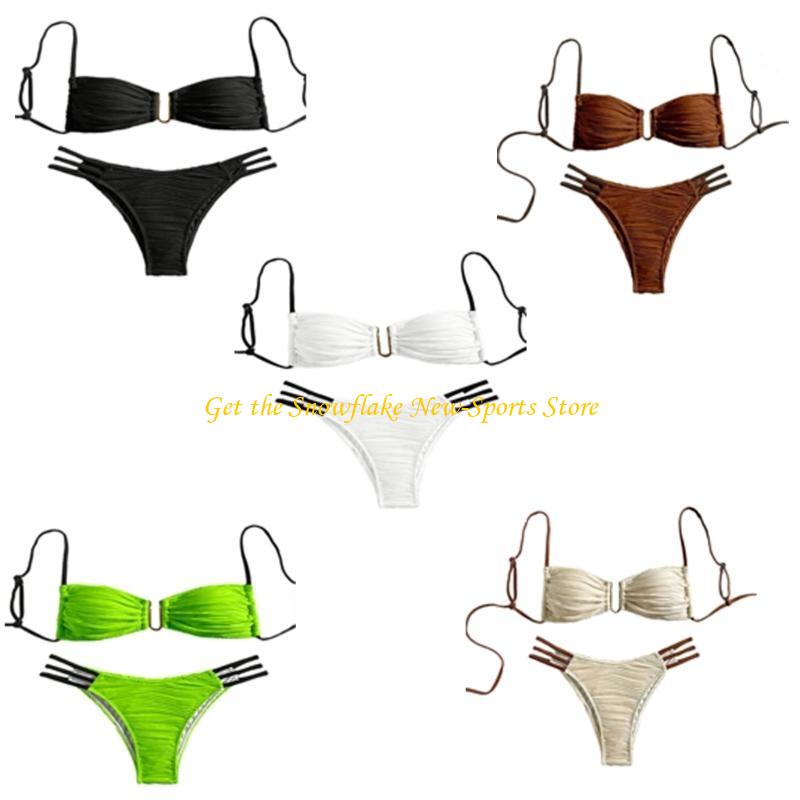 ملابس السباحة E56D Ruched Band - مراجعة Swimsuit Bikini Ruched وسعره