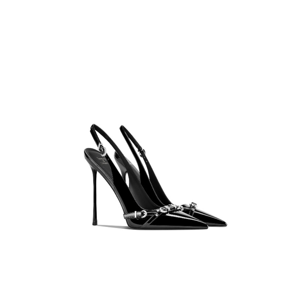صنادل نسائية أنيقة سوداء بكعب  - مراجعة Sandal Strappy Heeled وسعره