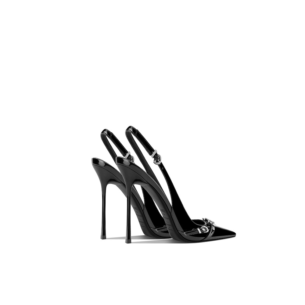 صنادل نسائية أنيقة سوداء بكعب  - مراجعة Sandal Strappy Heeled وسعره